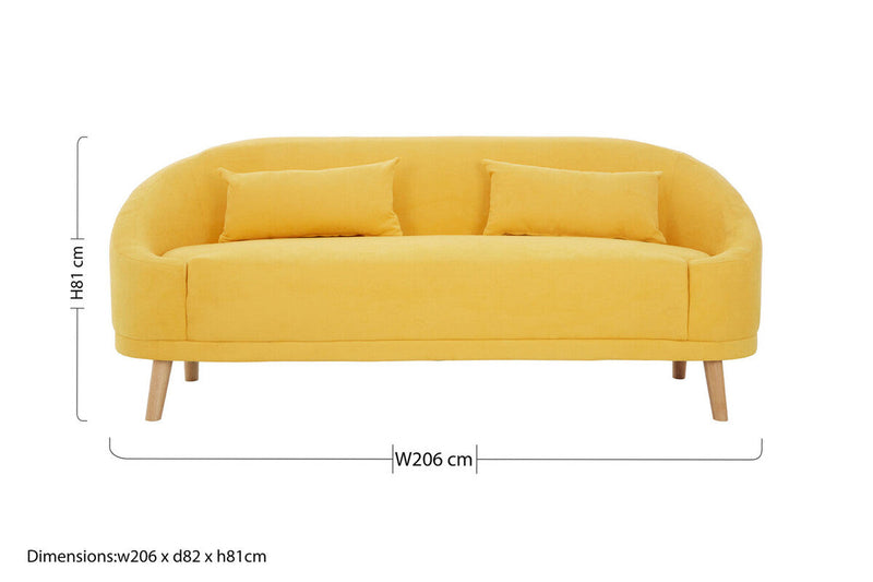 Yellow Linen Sofa | Holland