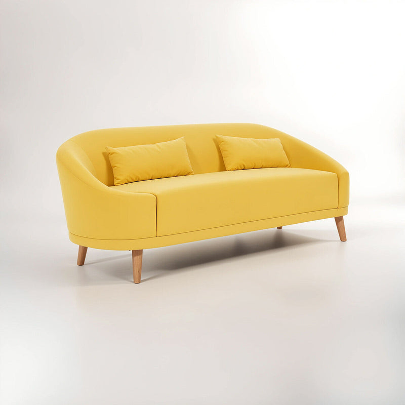 Yellow Linen Sofa | Holland