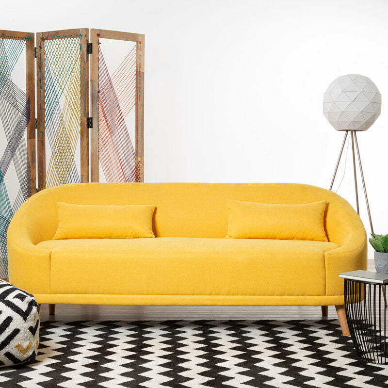 Yellow Linen Sofa | Holland