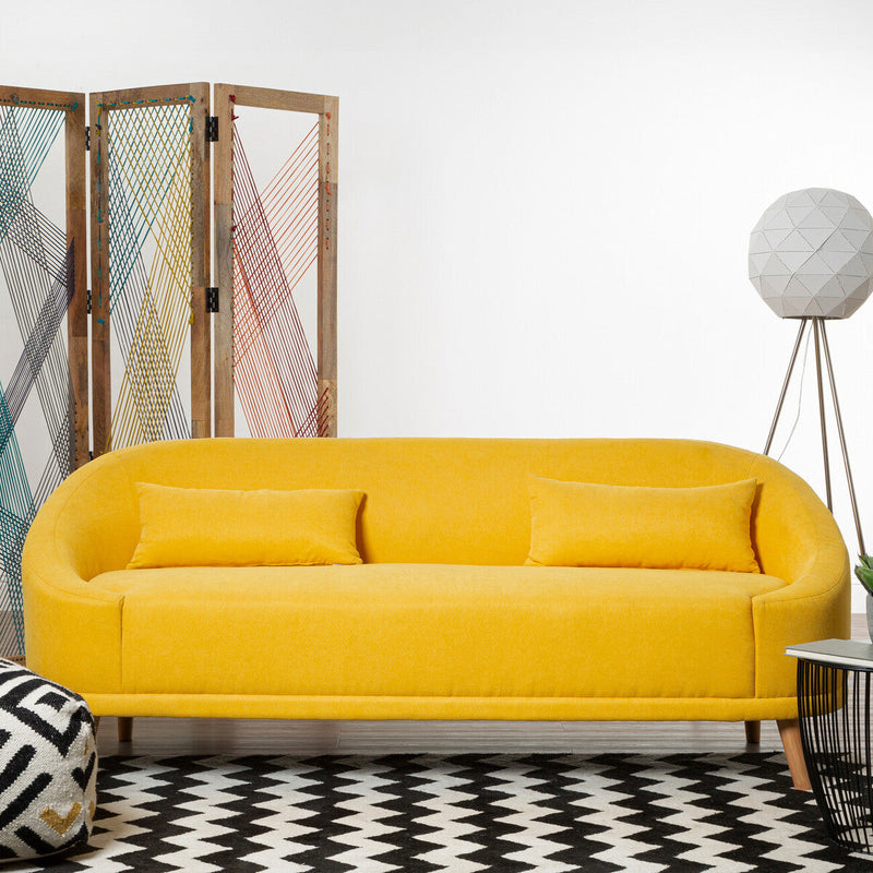 Yellow Linen Sofa | Holland