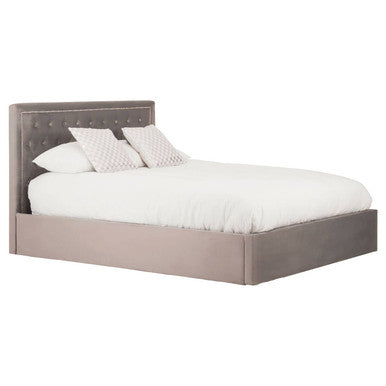 Grey Ottoman King Bed | Hannah