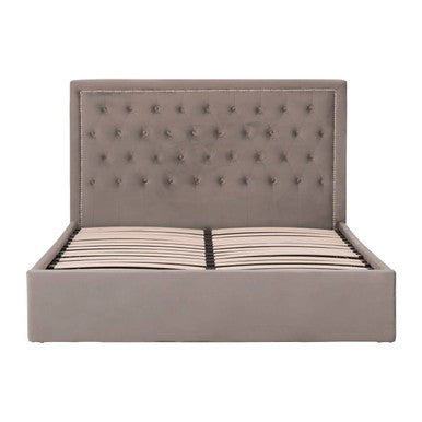 Grey Ottoman King Bed | Hannah