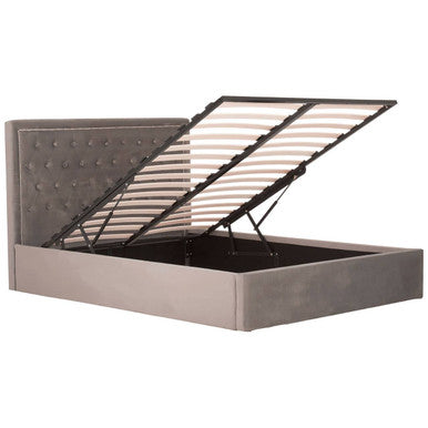 Grey Ottoman King Bed | Hannah