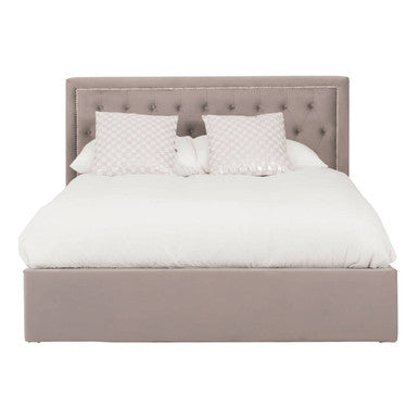Grey Ottoman King Bed | Hannah