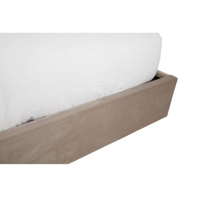 Mink Velvet Ottoman King Bed | Hannah
