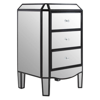 3 Drawer Mirrored Chest | Tiffany
