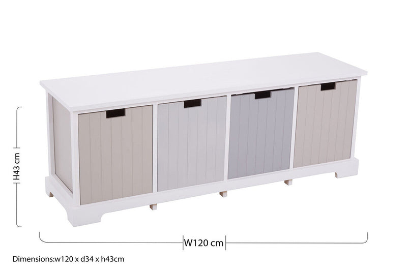4 Drawer Bench | New England