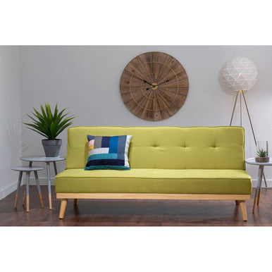 3 Seater Green Sofa Bed | Stockholm