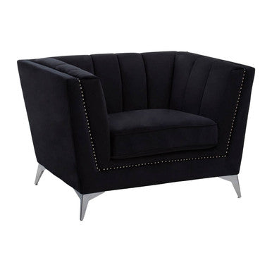 Black Velvet Chair | Hansa
