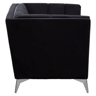Black Velvet Chair | Hansa