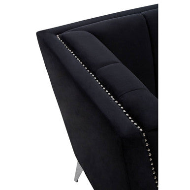 Black Velvet Chair | Hansa