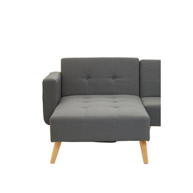 Grey Linen Corner Sofas Bed Hagen | Hansa