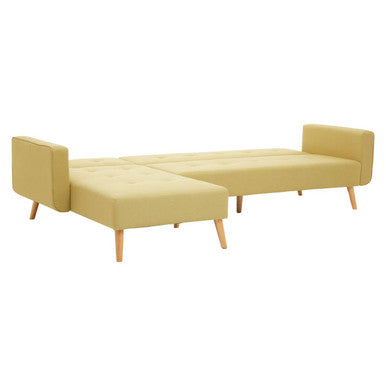 Olive Linen Corner Sofas Bed Hagen | Hansa