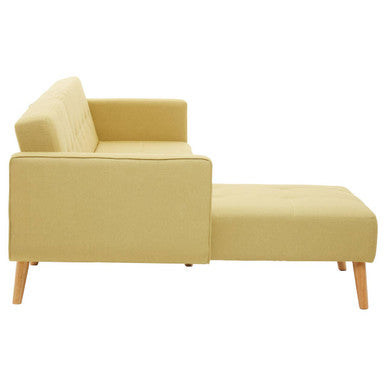 Olive Linen Corner Sofas Bed Hagen | Hansa