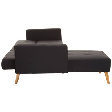 Black Linen Corner Sofas Bed Hagen | Hansa