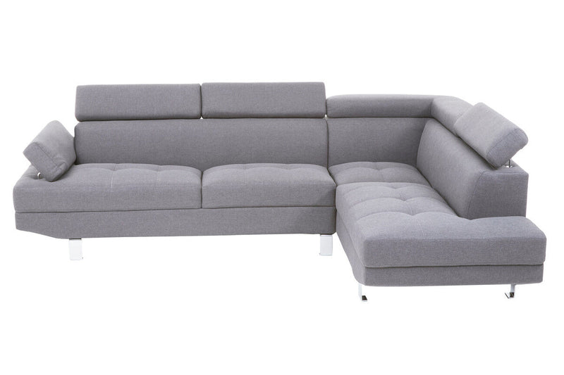Grey Linen Corner Sofas | Hanover