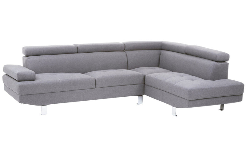Grey Linen Corner Sofas | Hanover