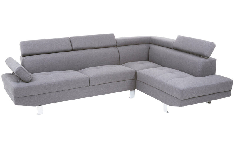 Grey Linen Corner Sofas | Hanover
