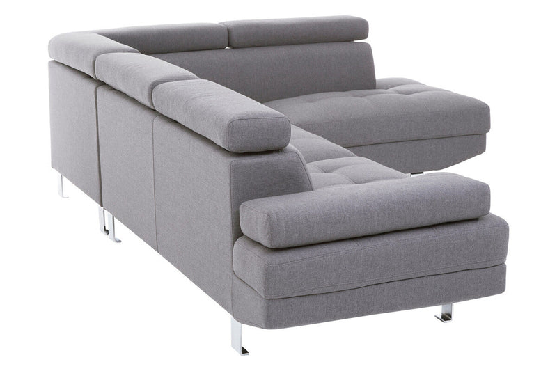 Grey Linen Corner Sofas | Hanover