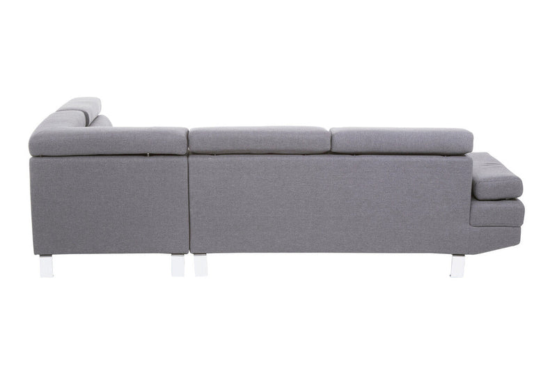 Grey Linen Corner Sofas | Hanover