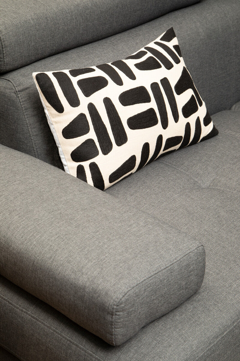 Grey Linen Corner Sofas | Hanover
