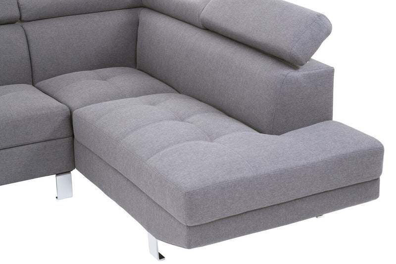 Grey Linen Corner Sofas | Hanover
