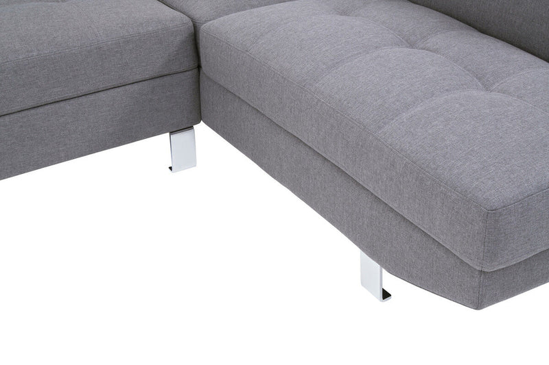 Grey Linen Corner Sofas | Hanover