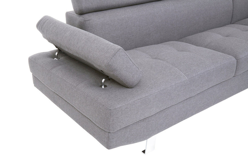 Grey Linen Corner Sofas | Hanover