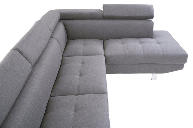 Grey Linen Corner Sofas | Hanover
