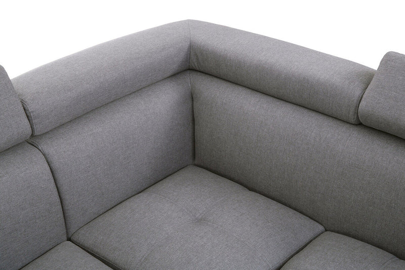 Grey Linen Corner Sofas | Hanover