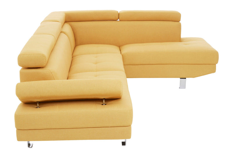 Ochre Linen Corner Sofas | Hanover