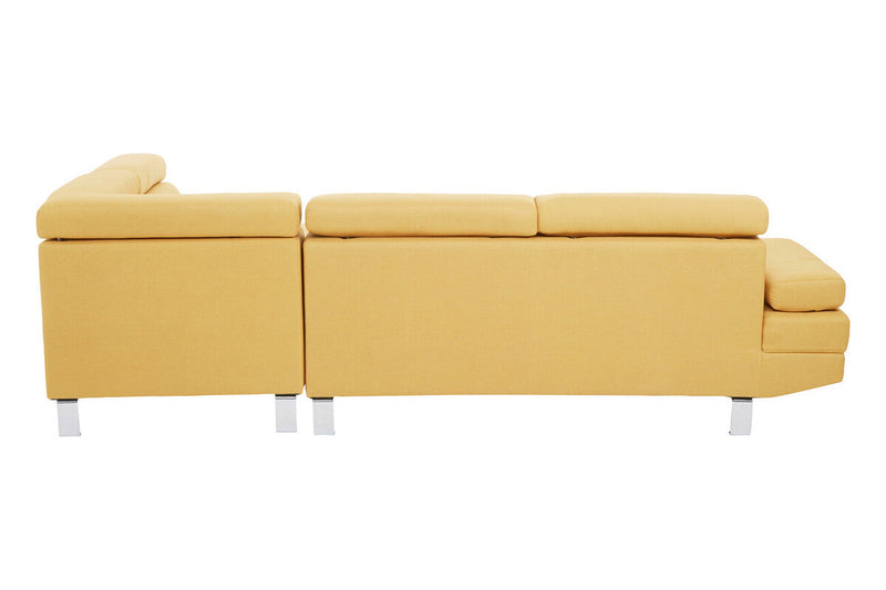 Ochre Linen Corner Sofas | Hanover