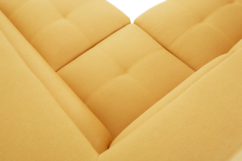 Ochre Linen Corner Sofas | Hanover