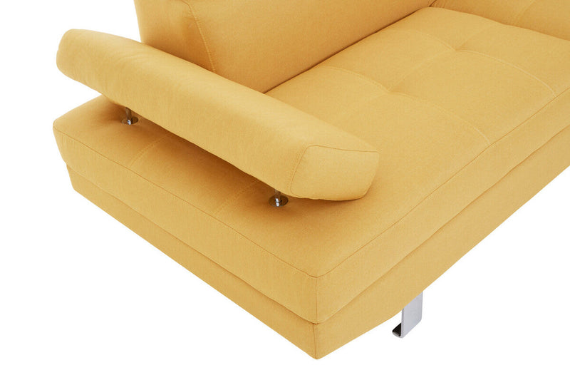 Ochre Linen Corner Sofas | Hanover