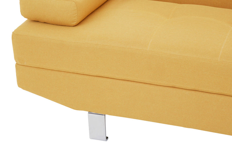 Ochre Linen Corner Sofas | Hanover