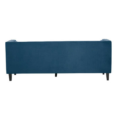 3 Seater Blue Velvet Sofa | Helia