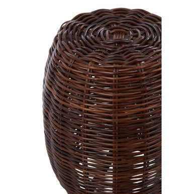 Natural Croco Rattan Stool | Maka