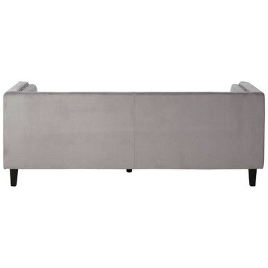 3 Seater Grey Velvet Sofa | Felisa