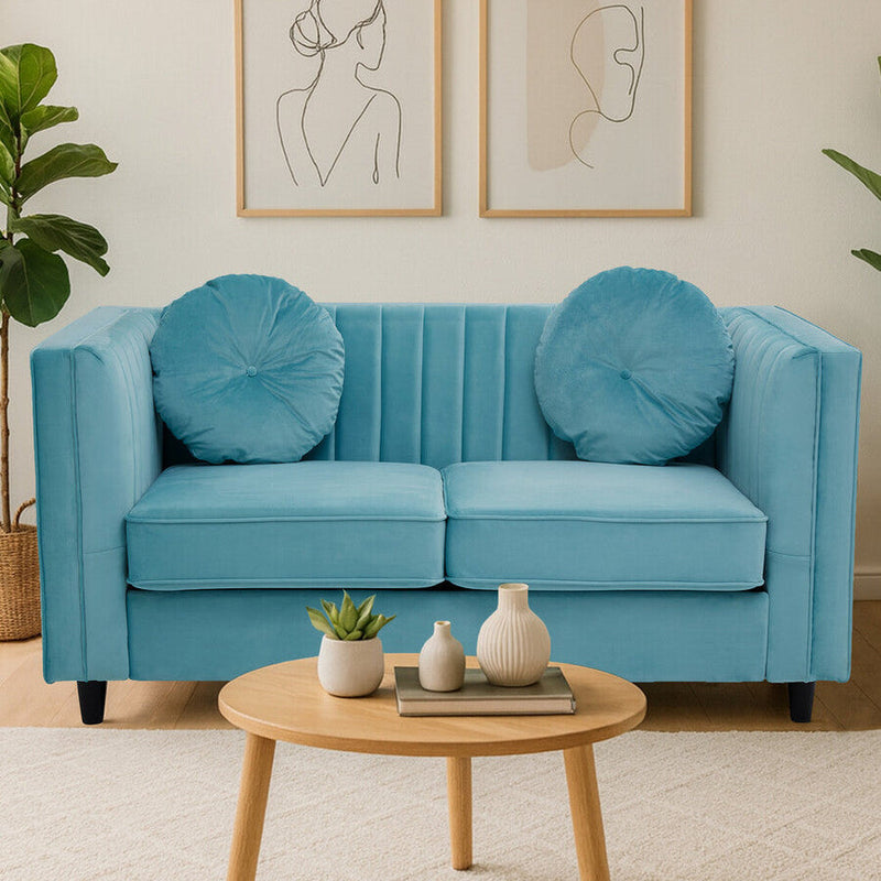 2 Seater Green Velvet Sofa | Farah