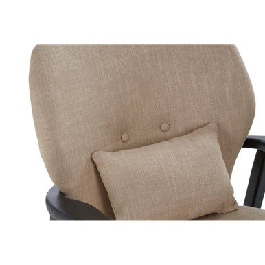 Beige Chair with Black Wooden Frame | Stockholm