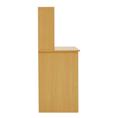 Natural Office Desk with Shelves | Bradbury