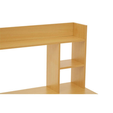 Natural Office Desk with Shelves | Bradbury