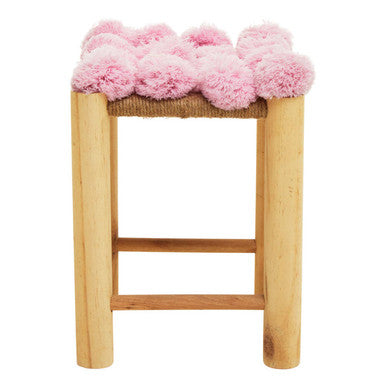 Pink Pom Pom Stool | West Village