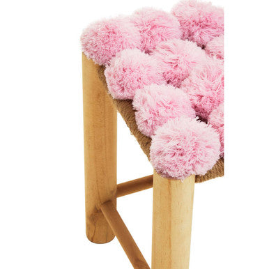 Pink Pom Pom Stool | West Village