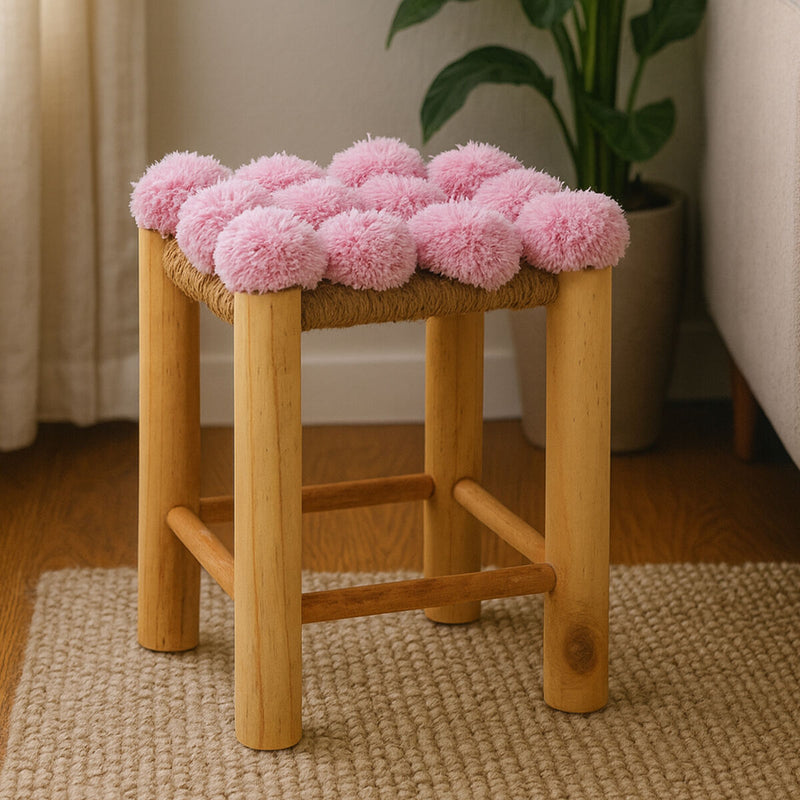 Pink Pom Pom Stool | West Village