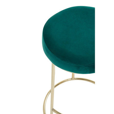 Green Velvet Bar Stool | Manhattan