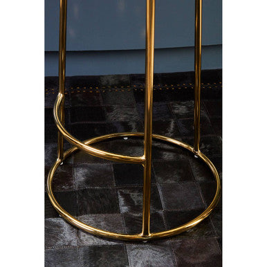 Green Velvet Tall Bar Stool | Manhattan