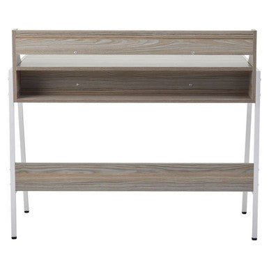 Light Oak Veneer Effect One Drawer Desk | Bradbury