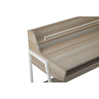 Light Oak Veneer Effect One Drawer Desk | Bradbury