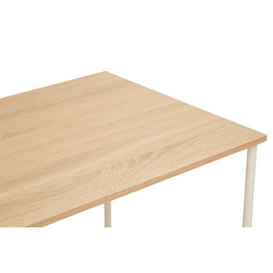 Natural Oak Veneer Desk with Drawers | Bradbury
